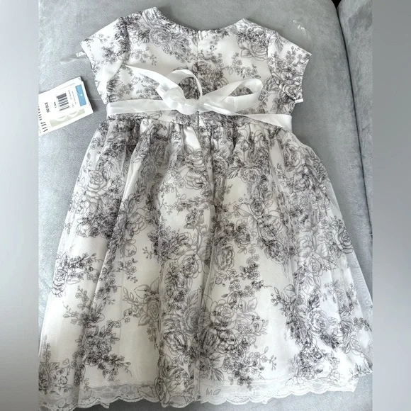 NWT Floral Victorian Dress Bonnie Jean Size 5 - Picture 1 of 6